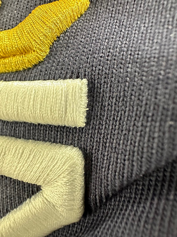 3D puff embroidery on a custom hat